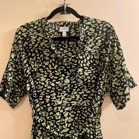 Vero Moda Aware Leopard Midi Shirt Dress - Picture 4 of 5